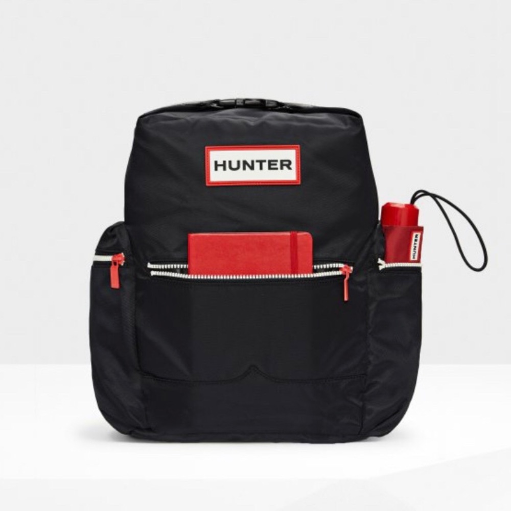 Hunter nylon top clip backpack